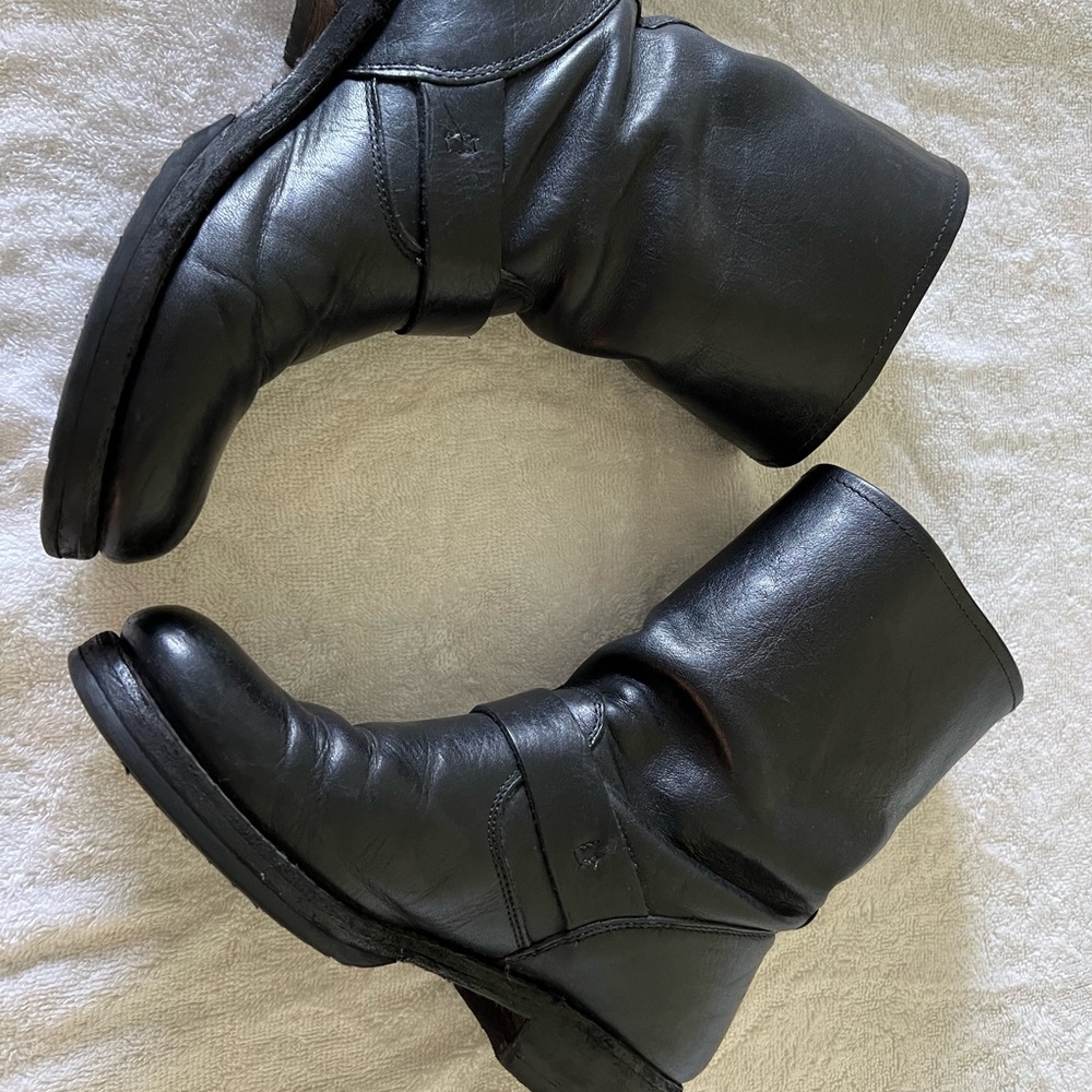 Frye Black leather shirt Moro boots - Picture 4 of 7